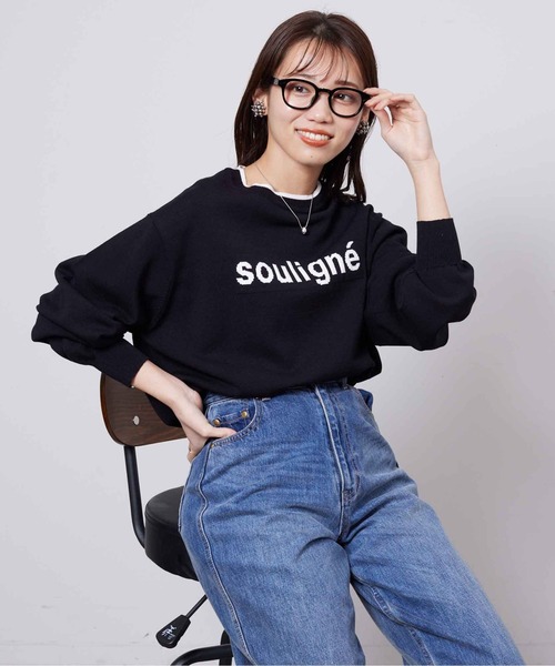 Chez toi(シェトワ)の「ロゴニットプルオーバー(ニット/セーター・レディース・イエロー/グリーン/オフホワイト/ブラック・FREE)」の22枚目の写真