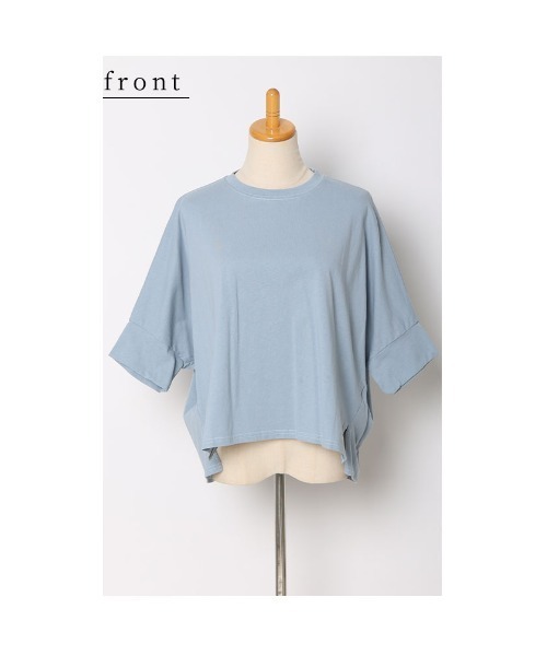 Sawa a la mode(サワアラモード)の「ドルマンカットソー(Tシャツ/カットソー・レディース・グレー/ホワイト/ブルー/モカ/グリーン/ブラック・FREE)」の9枚目の写真
