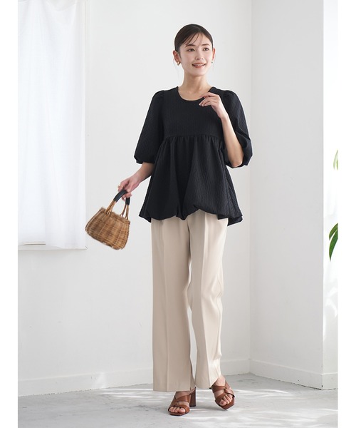 MERLOT ぺプラムデザイン ペイズリー柄コットンブラウス SPORTMAX CODE MERLOT ぺプラムデザイン ペイズリー柄コットンブラウス