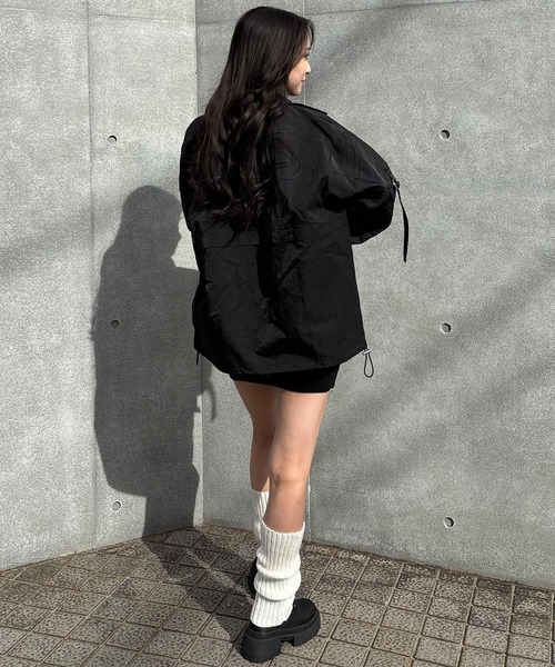 ENVYM（アンビー）の「ナイロンジャケット（ナイロンジャケット・レディース・ピンク/ベージュ/ブラック・SMALL/MEDIUM）」の22枚目の写真