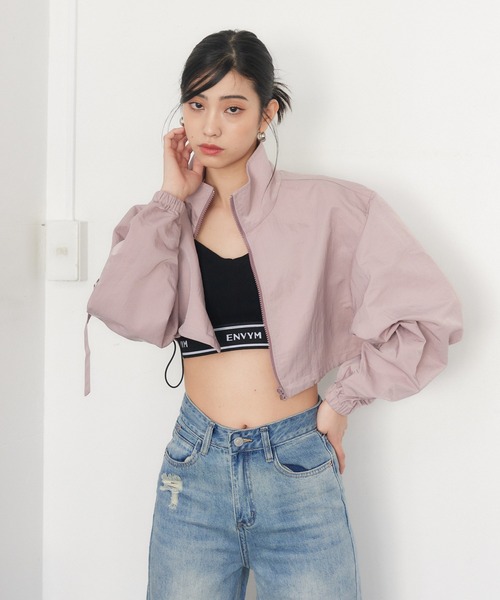 ENVYM（アンビー）の「ナイロンジャケット（ナイロンジャケット・レディース・ピンク/ベージュ/ブラック・SMALL/MEDIUM）」の12枚目の写真