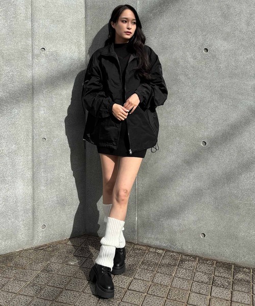 ENVYMロゴラインナイロンジャケット☆美品☆moussyEVRISRASVOA ENVYMロゴラインナイロンジャケット☆美品☆moussyEVRISRASVOA