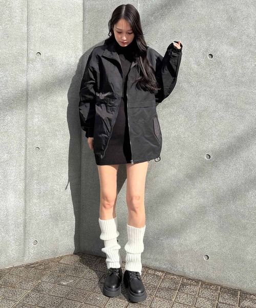 ENVYM（アンビー）の「ナイロンジャケット（ナイロンジャケット・レディース・ピンク/ベージュ/ブラック・SMALL/MEDIUM）」の17枚目の写真