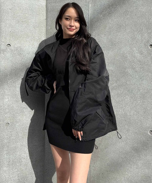 ENVYM（アンビー）の「ナイロンジャケット（ナイロンジャケット・レディース・ピンク/ベージュ/ブラック・SMALL/MEDIUM）」の18枚目の写真