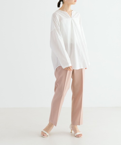 URBAN RESEARCH（アーバンリサーチ）の「ストレッチコンパクトストレートパンツ（その他パンツ・レディース・ピンク/ブラック/オフホワイト・36/34/38）」の7枚目の写真