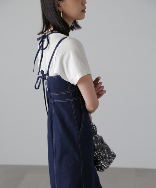 FREE'S MART（フリーズマート）の「ライトオンスデニムマーメイドキャミワンピース（ワンピース・レディース・ワンウォッシュ/ライトインディゴブルー・MEDIUM/SMALL）」の21枚目の写真