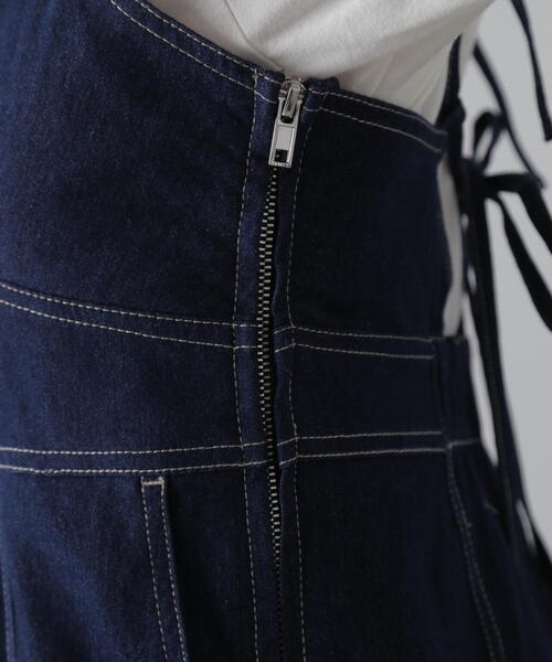 FREE'S MART（フリーズマート）の「ライトオンスデニムマーメイドキャミワンピース（ワンピース・レディース・ワンウォッシュ/ライトインディゴブルー・MEDIUM/SMALL）」の16枚目の写真