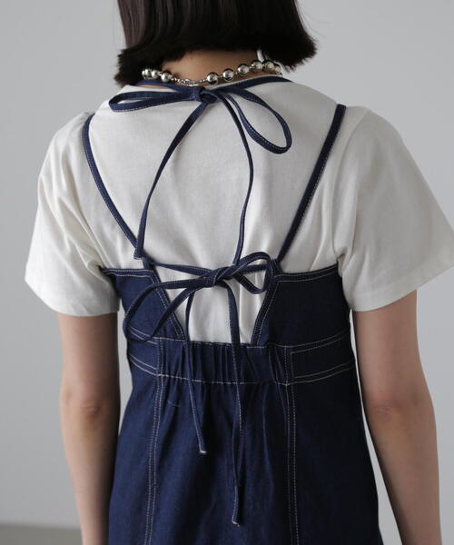 FREE'S MART（フリーズマート）の「ライトオンスデニムマーメイドキャミワンピース（ワンピース・レディース・ワンウォッシュ/ライトインディゴブルー・MEDIUM/SMALL）」の15枚目の写真