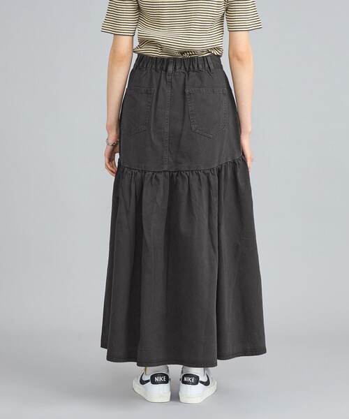 coen（コーエン）の「コットンツイルフレアスカート（スカート・レディース・ベージュ/ダークグレー/オフホワイト・L/M）」の19枚目の写真
