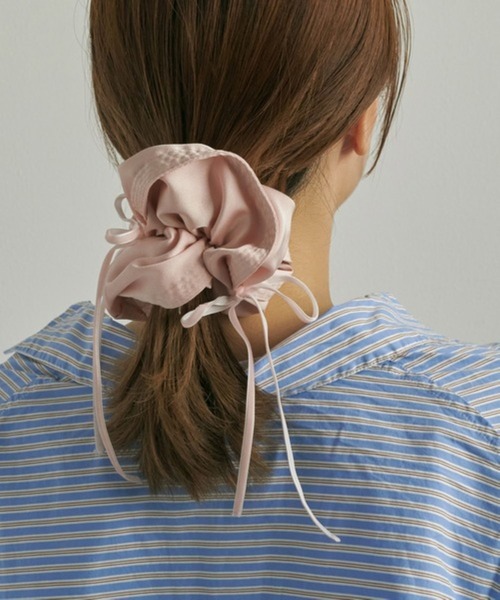 GOLDY（ゴールディ）の「【GOLDY】リボン ハング ビッグ シュシュ 6240201（シュシュ・レディース・クリーム/ブラック/ピンク/レッド・FREE）」の17枚目の写真