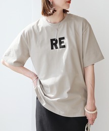 前後ロゴプリントTシャツ