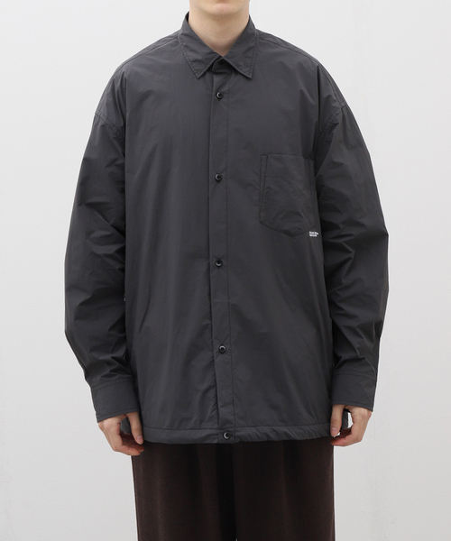B.C STOCK（ベーセーストック）の「OLIVEDRAB オーバーシャツ（シャツ/ブラウス・メンズ・ブラック系その他/グレー・LARGE/MEDIUM）」の4枚目の写真