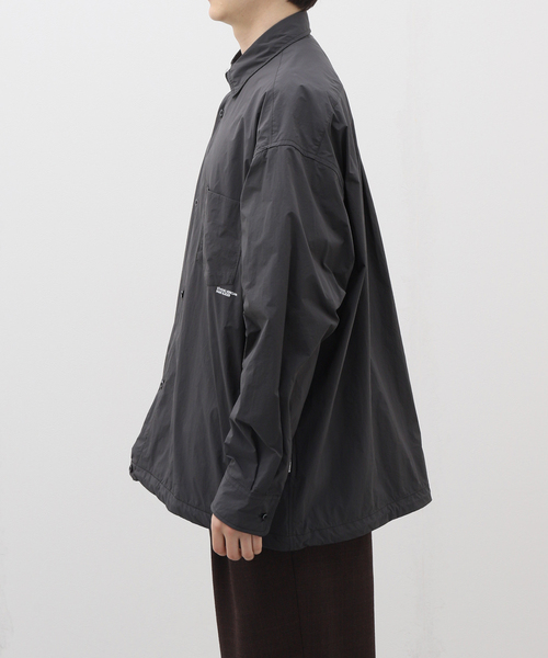 B.C STOCK（ベーセーストック）の「OLIVEDRAB オーバーシャツ（シャツ/ブラウス・メンズ・ブラック系その他/グレー・LARGE/MEDIUM）」の5枚目の写真