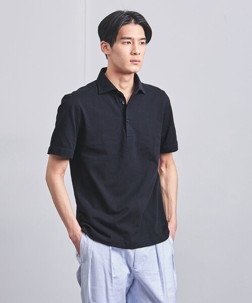 GUY ROVER(ギローバー)の「【別注】<GUY ROVER> カノコ ポロシャツ(ポロシャツ・メンズ・ライトブルー/オレンジ/ホワイト/モカ/ネイビー・L/XL/M/S)」の4枚目の写真