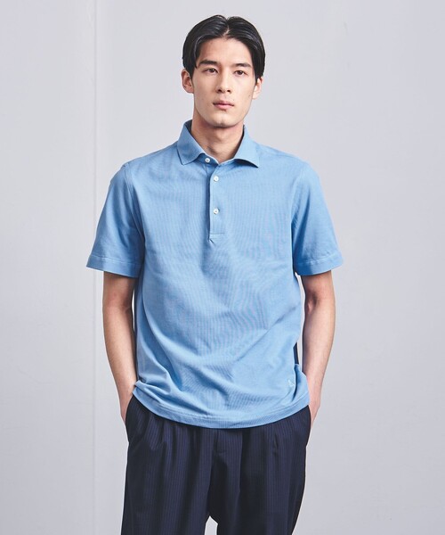 GUY ROVER ギローバー 半袖リネンシャツ/オープンカラーシャツ/WASH