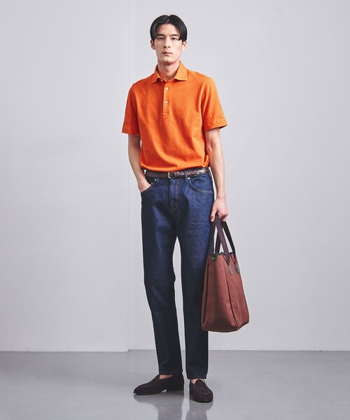 GUY ROVER(ギローバー)の「【別注】<GUY ROVER> カノコ ポロシャツ(ポロシャツ・メンズ・ライトブルー/オレンジ/ホワイト/モカ/ネイビー・L/XL/M/S)」の8枚目の写真