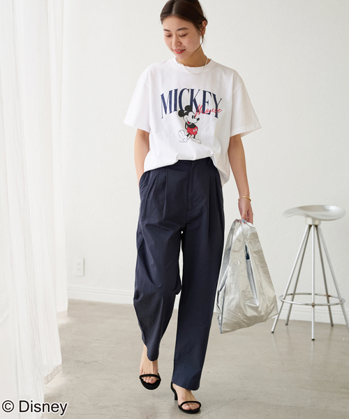 GOOD ROCK SPEED(グッドロックスピード)の「《追加》【GOOD ROCK SPEED】<MICKEY MOUSE>TEE:Tシャツ(Tシャツ/カットソー・レディース・ホワイト/ネイビー・FREE)」の4枚目の写真