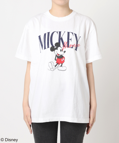 Spick and Span 【GOOD ROCK SPEED 】Mickey EC限定【GOOD ROCK SPEED】MICKEY/LOGO T(F BLACK): トップス