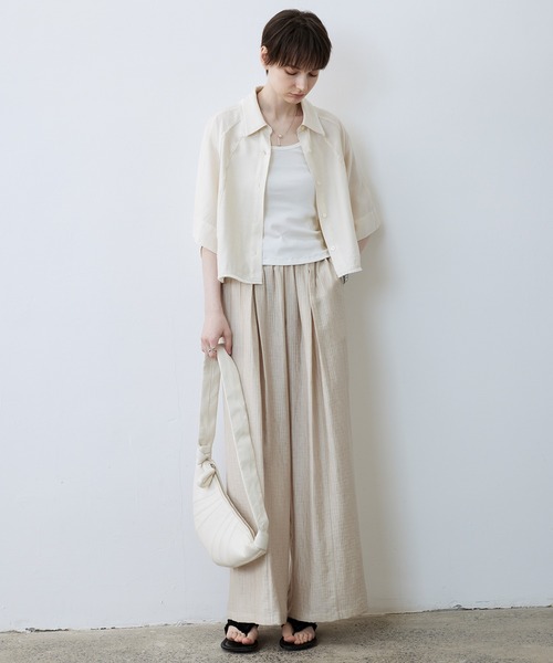 tageechita(タジチタ)の「【tageechita】ワッシャーイージーパンツ(その他パンツ・レディース・ベージュ/モカ・S/M/L)」の14枚目の写真