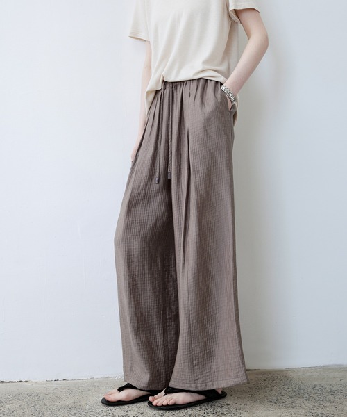 tageechita(タジチタ)の「【tageechita】ワッシャーイージーパンツ(その他パンツ・レディース・ベージュ/モカ・S/M/L)」の10枚目の写真