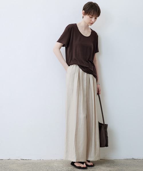 tageechita(タジチタ)の「【tageechita】ワッシャーイージーパンツ(その他パンツ・レディース・ベージュ/モカ・S/M/L)」の7枚目の写真
