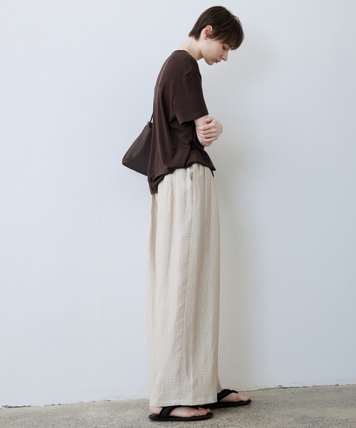 tageechita(タジチタ)の「【tageechita】ワッシャーイージーパンツ(その他パンツ・レディース・ベージュ/モカ・S/M/L)」の6枚目の写真