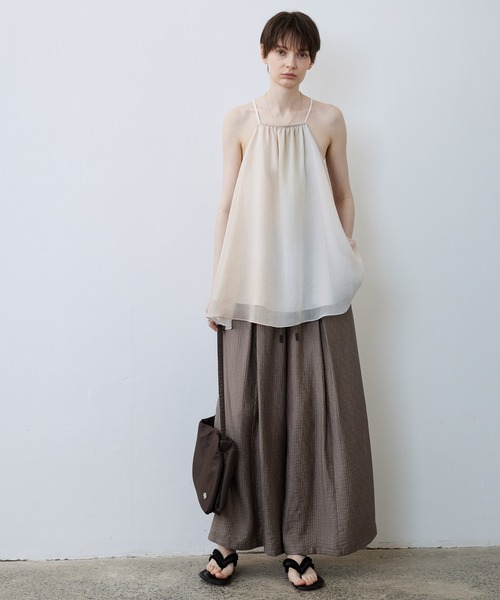 tageechita(タジチタ)の「【tageechita】ワッシャーイージーパンツ(その他パンツ・レディース・ベージュ/モカ・S/M/L)」の3枚目の写真