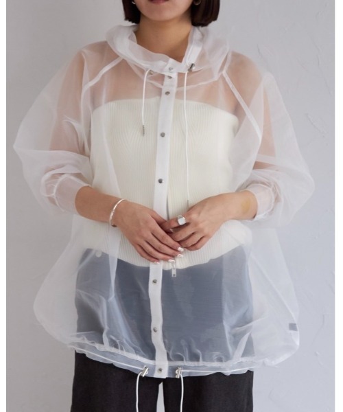 オーガンジーフーディ―（Tシャツ/カットソー）｜leimn（レイムン）