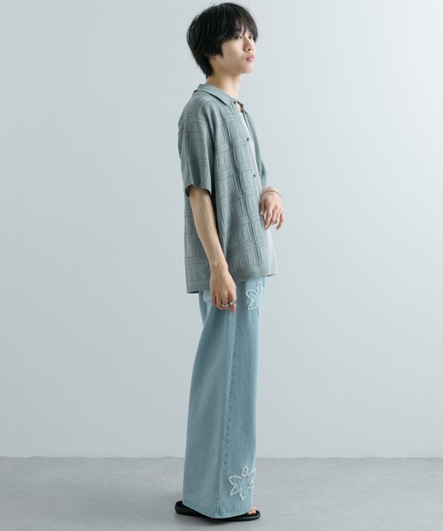 SENSE OF PLACE by URBAN RESEARCH(センスオブプレイスバイアーバンリサーチ)の「『ユニセックス』『洗濯可』クロシェライクニットカーディガン(カーディガン/ボレロ・メンズ・ブラック/ブラウン/ライトカーキ・MEDIUM/LARGE)」の11枚目の写真