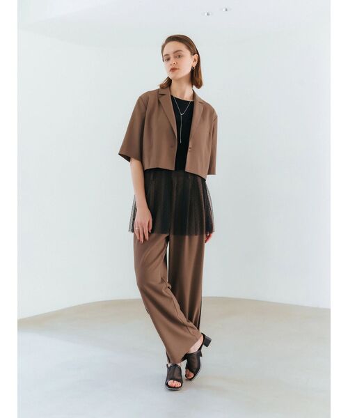 YECCA VECCA(イェッカヴェッカ)の「サイドラインストレートパンツ(その他パンツ・レディース・モカ/ベージュ・M/S)」の17枚目の写真