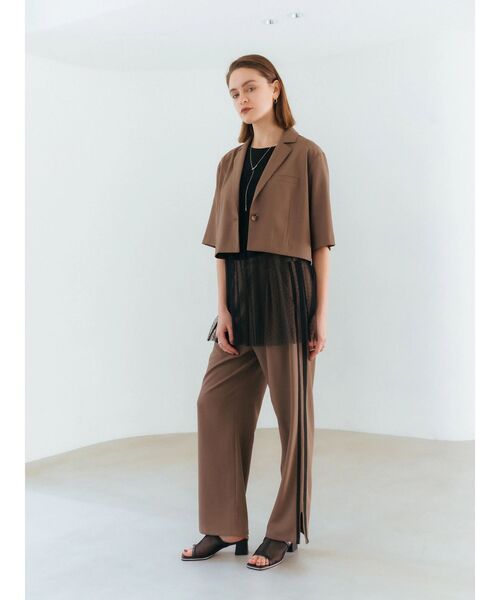 YECCA VECCA(イェッカヴェッカ)の「サイドラインストレートパンツ(その他パンツ・レディース・モカ/ベージュ・M/S)」の18枚目の写真