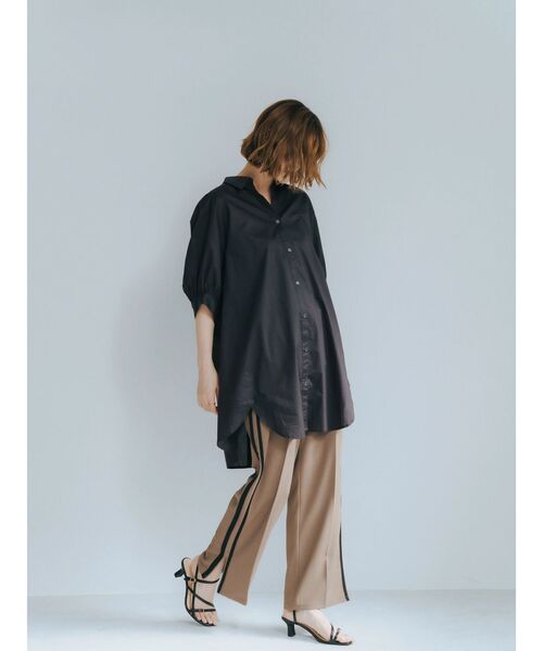 YECCA VECCA(イェッカヴェッカ)の「サイドラインストレートパンツ(その他パンツ・レディース・モカ/ベージュ・M/S)」の7枚目の写真