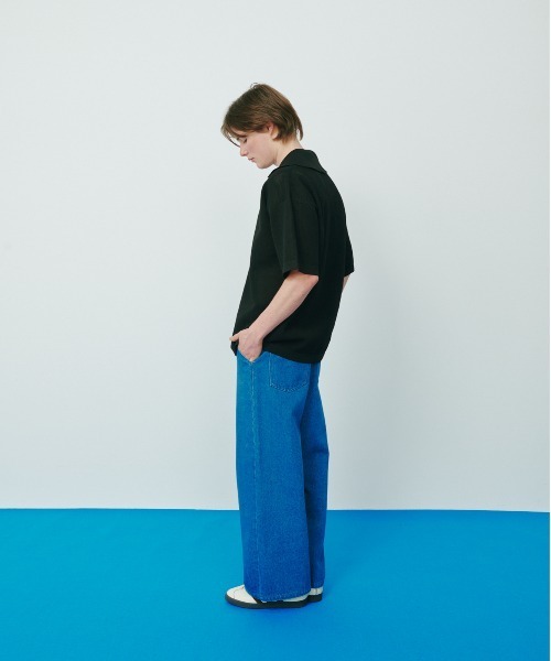 KACCO(カッコ)の「《ユニセックスアイテム》LOOSE BAGGY DENIM / ルーズバギーデニム(デニムパンツ・メンズ・ホワイト/ブラック/ブルー・LARGE/MEDIUM/SMALL)」の12枚目の写真