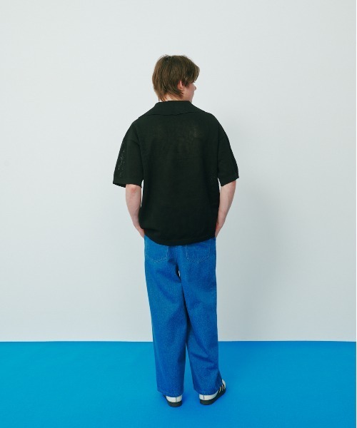 KACCO(カッコ)の「《ユニセックスアイテム》LOOSE BAGGY DENIM / ルーズバギーデニム(デニムパンツ・メンズ・ホワイト/ブラック/ブルー・LARGE/MEDIUM/SMALL)」の13枚目の写真