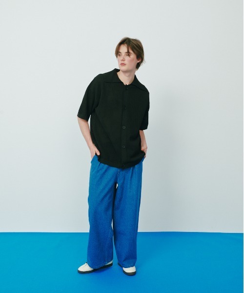 KACCO(カッコ)の「《ユニセックスアイテム》LOOSE BAGGY DENIM / ルーズバギーデニム(デニムパンツ・メンズ・ホワイト/ブラック/ブルー・LARGE/MEDIUM/SMALL)」の14枚目の写真