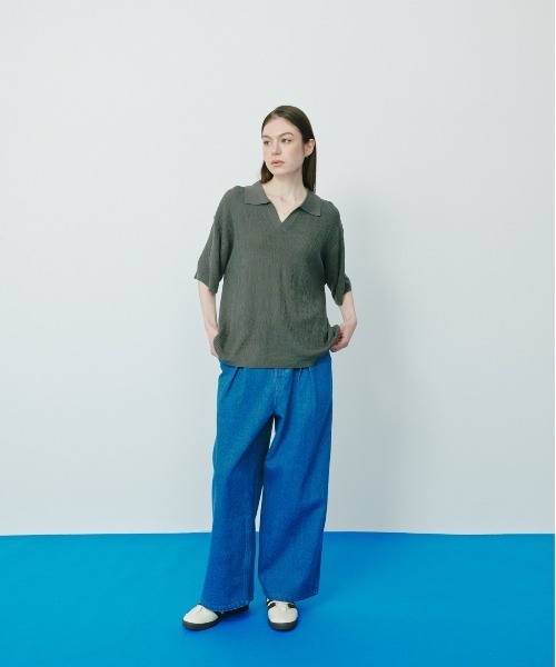 KACCO(カッコ)の「《ユニセックスアイテム》LOOSE BAGGY DENIM / ルーズバギーデニム(デニムパンツ・メンズ・ホワイト/ブラック/ブルー・LARGE/MEDIUM/SMALL)」の17枚目の写真