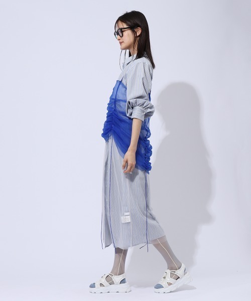 ENIM BY VICKY(エニムバイビッキー)の「メッシュスポーツ厚底サンダル(サンダル・レディース・ホワイト/ブラック・S/LL/L/M)」の15枚目の写真
