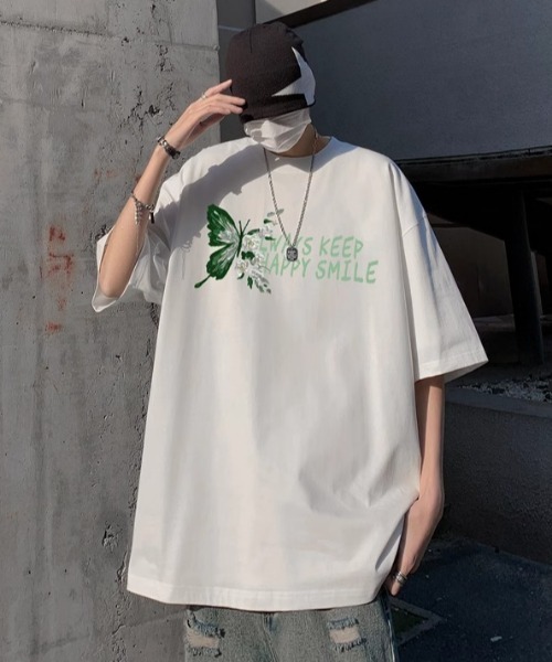 MGV(エムジーヴィー)の「Street Butterfly Back Print T-shirt(Tシャツ/カットソー・メンズ・ホワイト/アイボリー/ブラウン/ブラック/グリーン/レッド・MEDIUM/LARGE/X-LARGE)」の13枚目の写真
