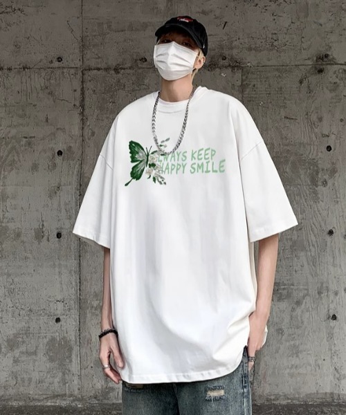 MGV(エムジーヴィー)の「Street Butterfly Back Print T-shirt(Tシャツ/カットソー・メンズ・ホワイト/アイボリー/ブラウン/ブラック/グリーン/レッド・MEDIUM/LARGE/X-LARGE)」の14枚目の写真