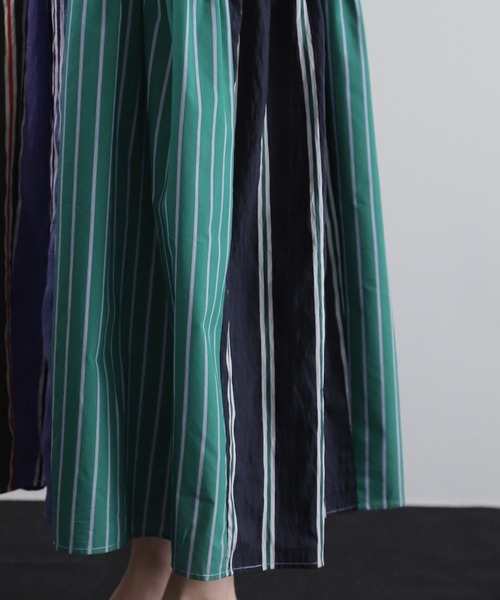 GENE HEAVENS（ジーンヘブンズ）の「(GENE HEAVENSリメイクライク パネルスリップワンピース（ワンピース・レディース・ブルー/ワインレッド・FREE）」の19枚目の写真