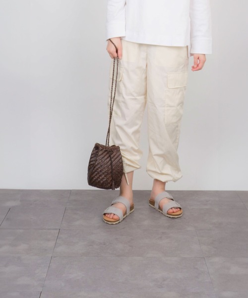 Dragon Diffusion（ドラゴンディフュージョン）の「【DRAGON DIFFUSION/ドラゴンディフュージョン】メッシュ レザー 巾着バッグ ショルダーバッグ（ショルダーバッグ・レディース・ホワイト/ダークグリーン/ダークブラウン/ブラウン/ベージュ/ブラック/カーキ・FREE）」の18枚目の写真