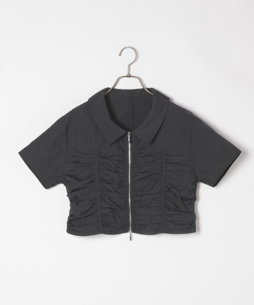 Heather（ヘザー）の「シャーリングZIPシャツ（半袖） 127447（シャツ