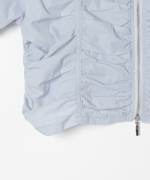 ラピスページ Heather（ヘザー）の「シャーリングZIPシャツ（半袖） 127447（シャツ