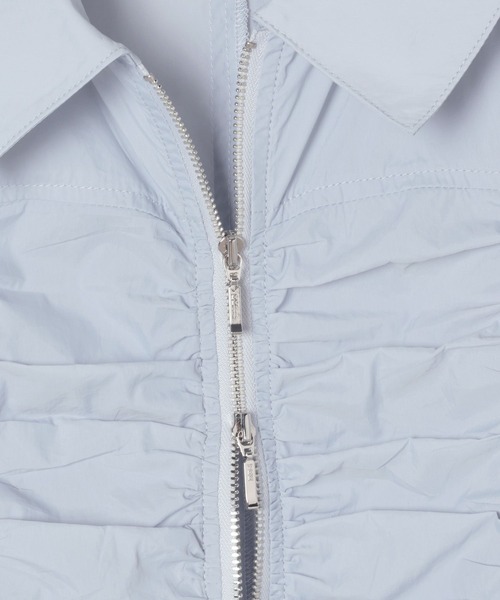 Heather（ヘザー）の「シャーリングZIPシャツ（半袖） 127447（シャツ