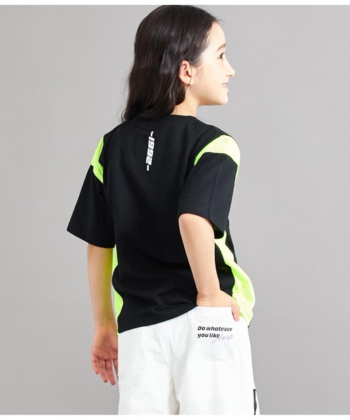 ANAP kids(アナップキッズ)の「サイド切替ビッグTシャツ(Tシャツ/カットソー・キッズ・ブラック/ホワイト・110cm/120cm/130cm)」の20枚目の写真