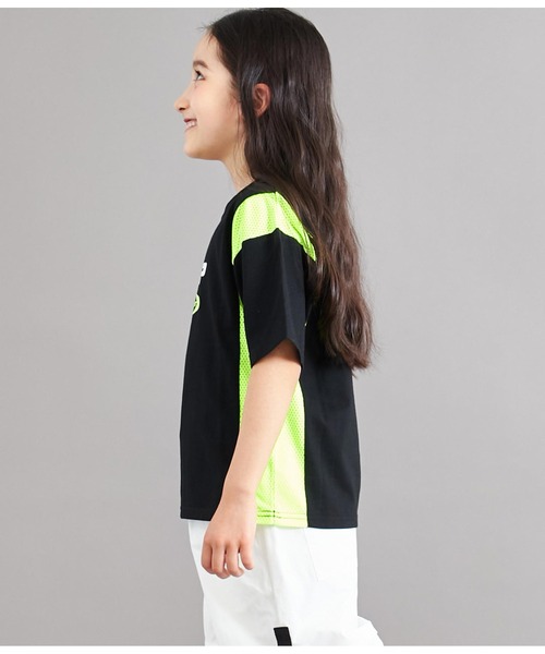 ANAP kids(アナップキッズ)の「サイド切替ビッグTシャツ(Tシャツ/カットソー・キッズ・ブラック/ホワイト・110cm/120cm/130cm)」の21枚目の写真