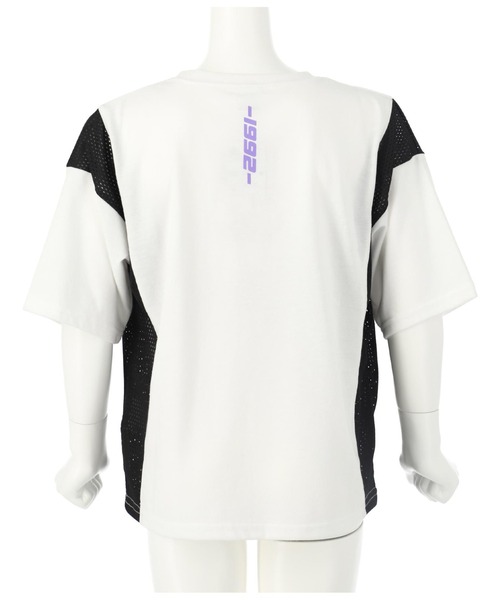 ANAP kids(アナップキッズ)の「サイド切替ビッグTシャツ(Tシャツ/カットソー・キッズ・ブラック/ホワイト・110cm/120cm/130cm)」の7枚目の写真