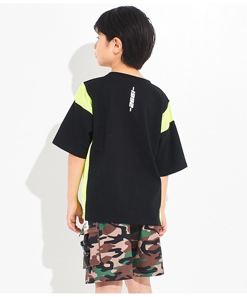 ANAP kids(アナップキッズ)の「サイド切替ビッグTシャツ(Tシャツ/カットソー・キッズ・ブラック/ホワイト・110cm/120cm/130cm)」の14枚目の写真
