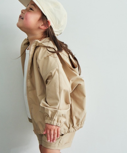 for/c and]速乾フード付きジャケット(キッズ)【サスティナブル