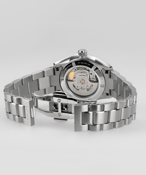 HAMILTON（ハミルトン）の「HAMILTON [ハミルトン] 腕時計 Jazzmaster （ジャズマスター） Performer オート 自動巻き 34MM シルバー×シルバー（アナログ腕時計・レディース・シルバー・FREE）」の6枚目の写真